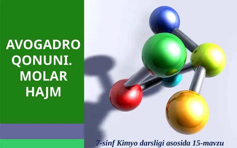 AVOGADRO QONUNI. MOLAR HAJM