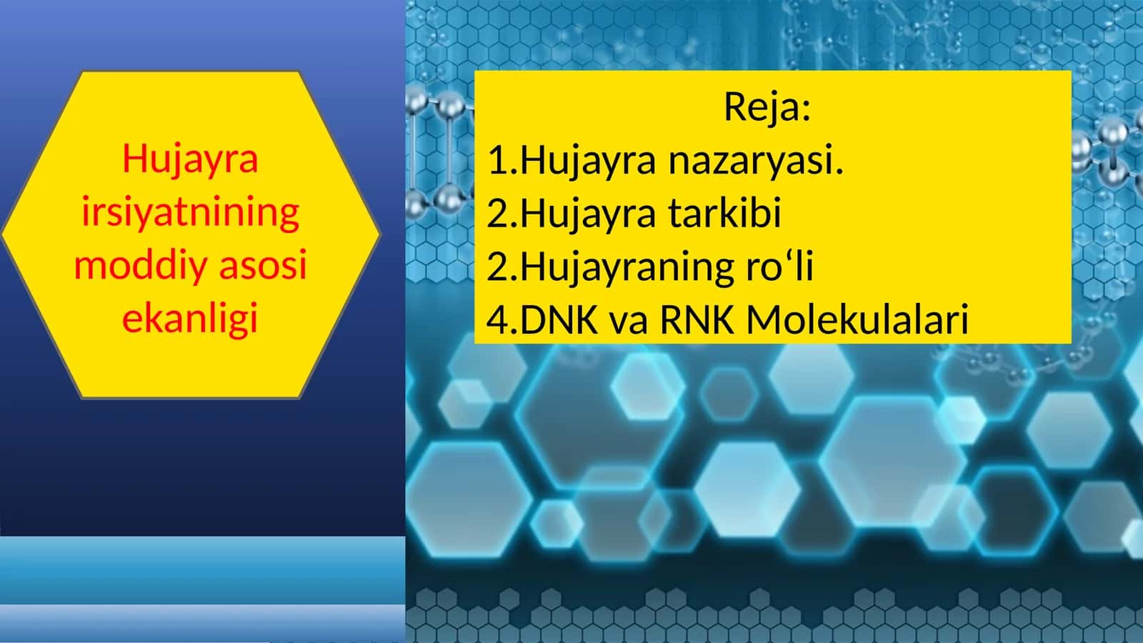 Hujayra tarkibi