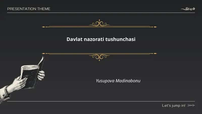 Davlat nazorati tushunchasi