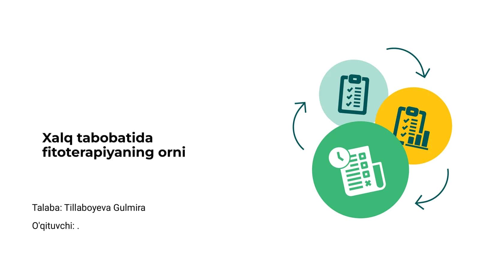Xalq tabobatida fitoterapiyaning orni