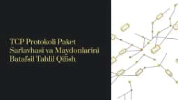 TCP Protokoli Paket Sarlavhasi va Maydonlarini Batafsil Tahlil Qilish