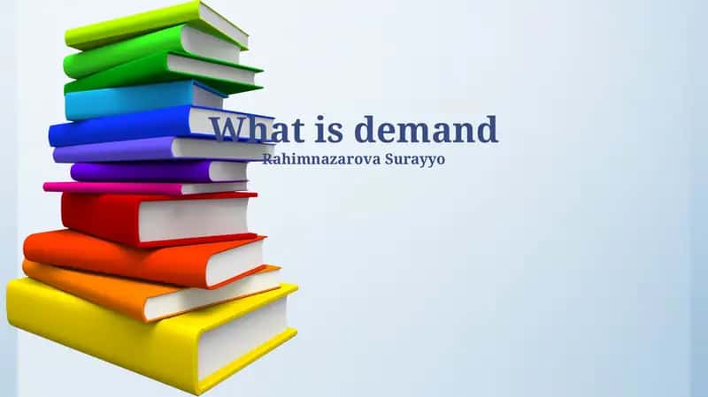 Defining Demand