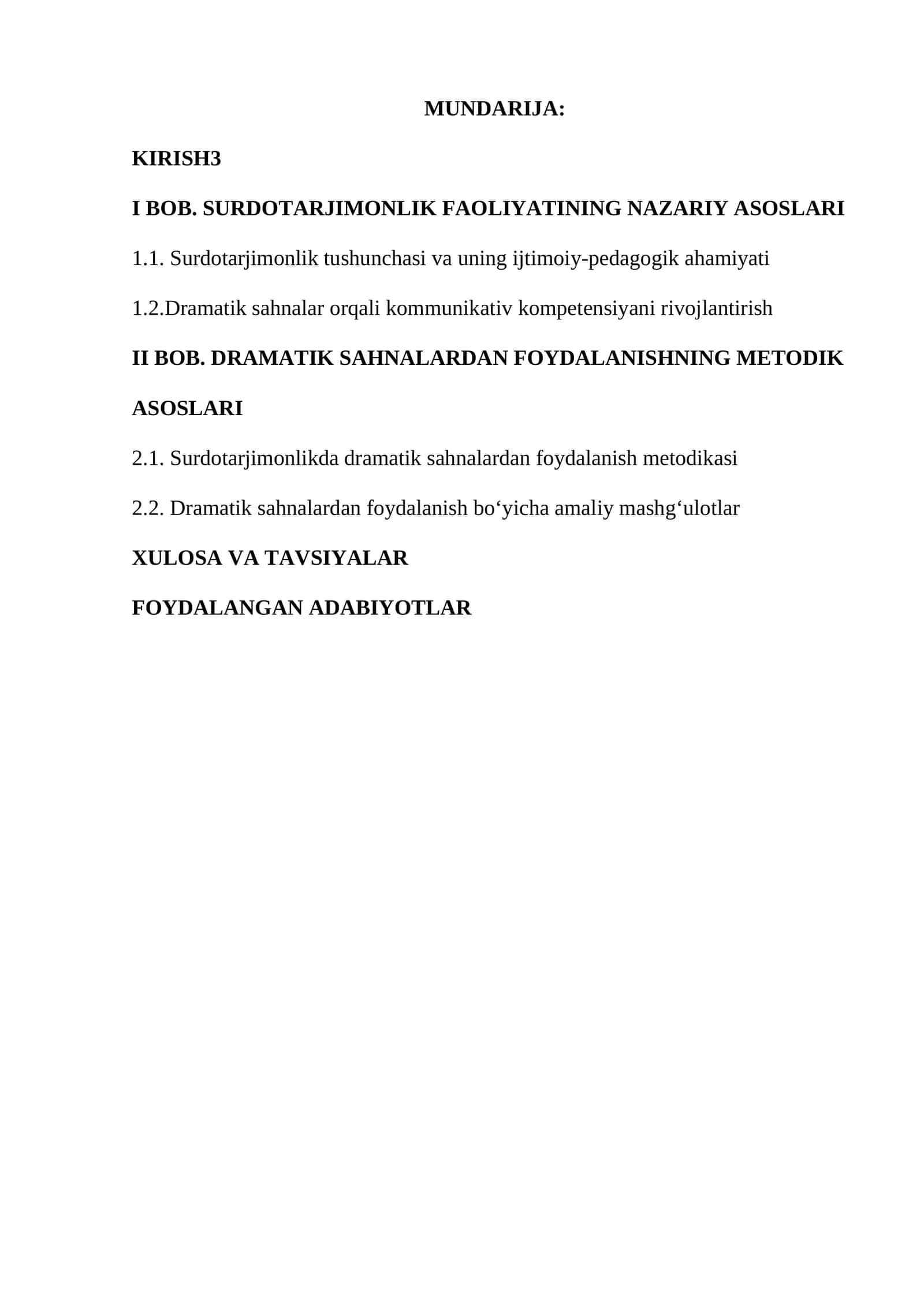 Surdotarjimonlarning kommunikativ kompetensiyasini dramatik sahnalar orqali rivojlantirish metodikasi