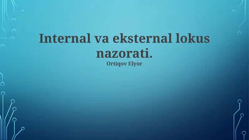 Lokus nazorati