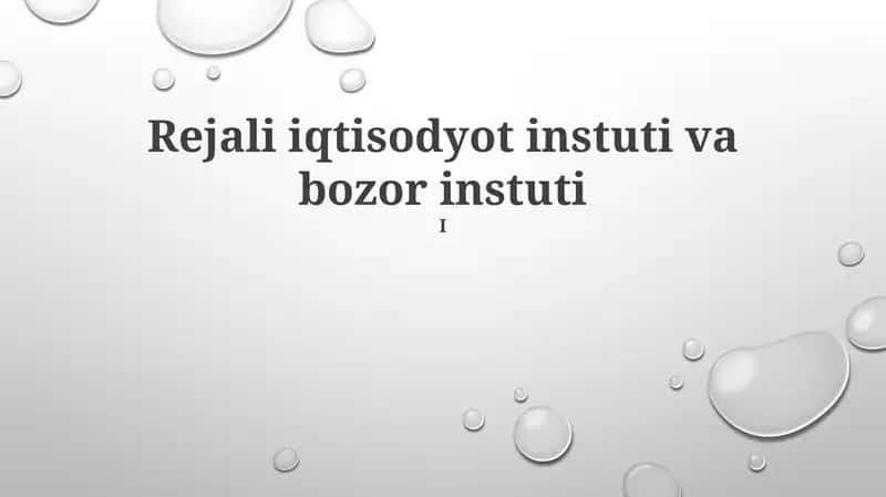 Tartibga soluvchi va Bozor Instituti O'rtasidagi O'zaro Hamkorlik