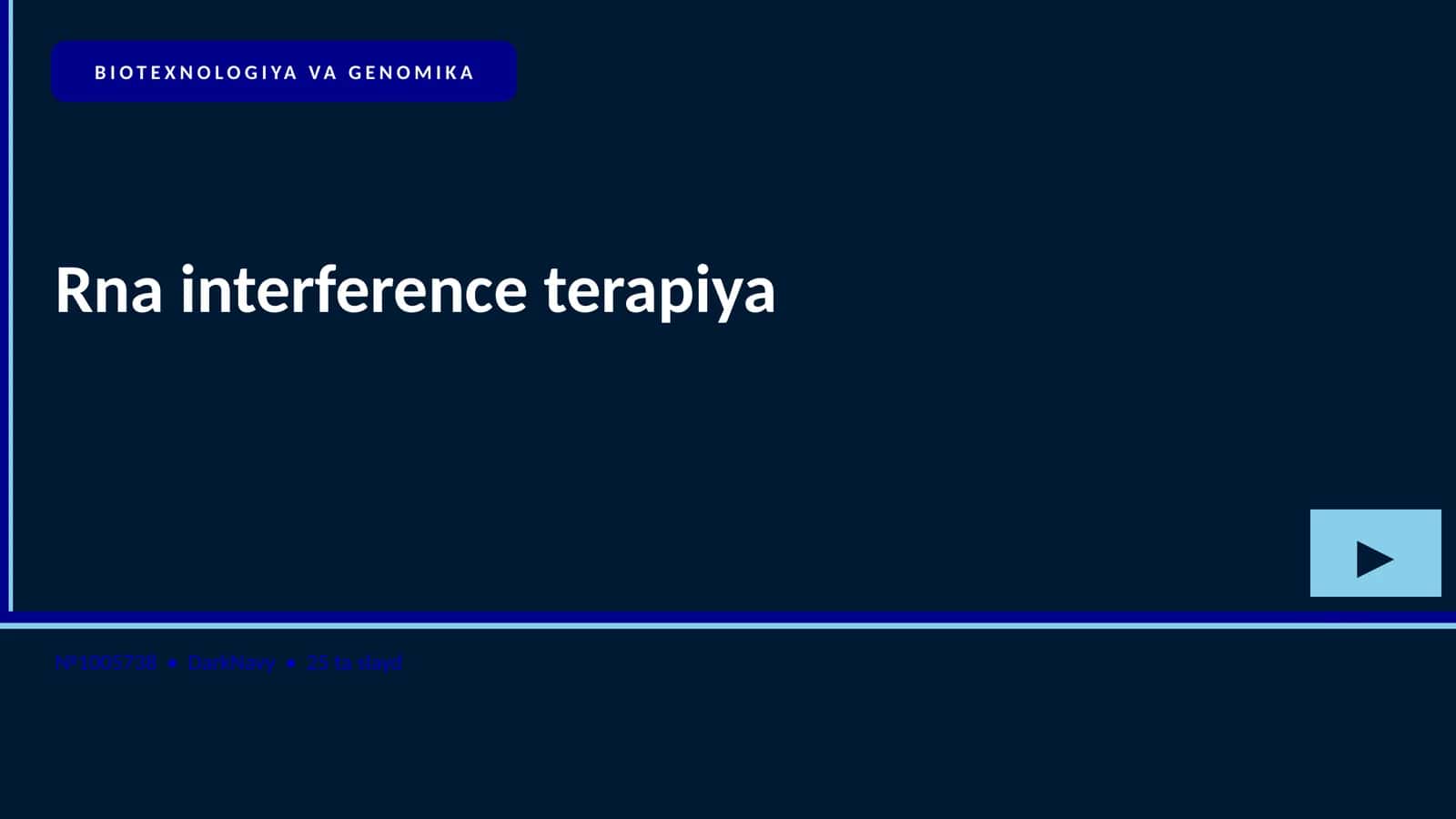 Rna interference terapiya