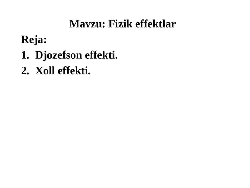 Fizikeffektlar