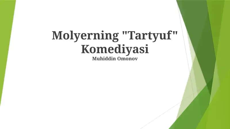 Molyerning "Tartyuf" Komediyasi