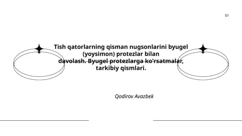Byugel (yoysimon) protezlar