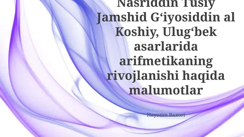 Ulugʻbek: Ilm-fan homiysi