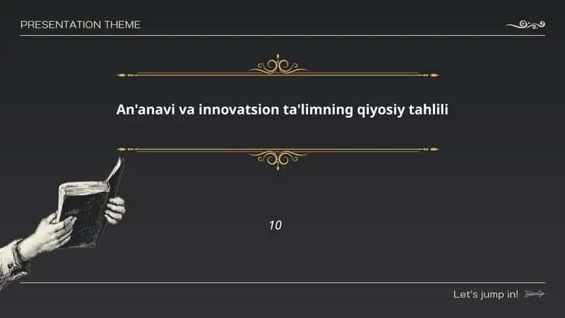 An'anavi va innovatsion ta'limning qiyosiy tahlili
