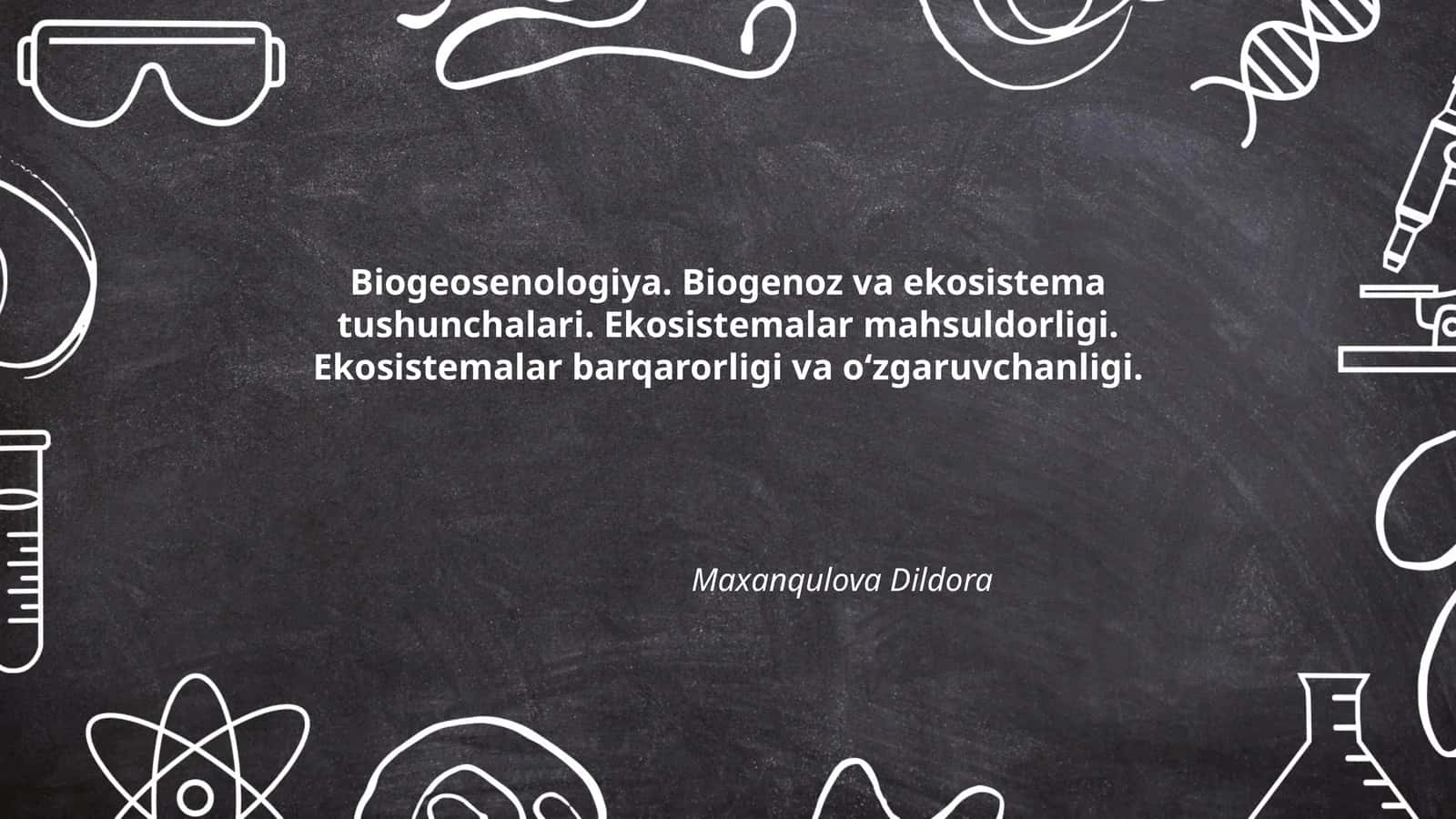 Biogeosenologiya