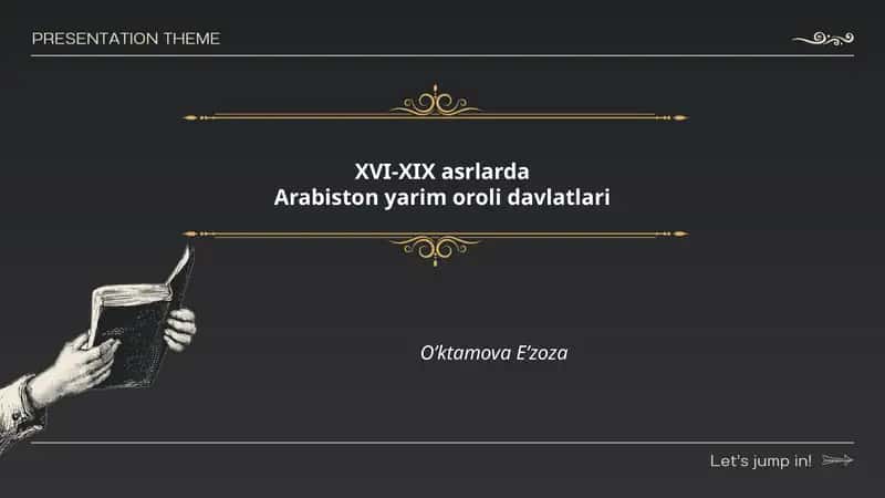 XVI-XIX asrlarda Arabiston yarim oroli davlatlari