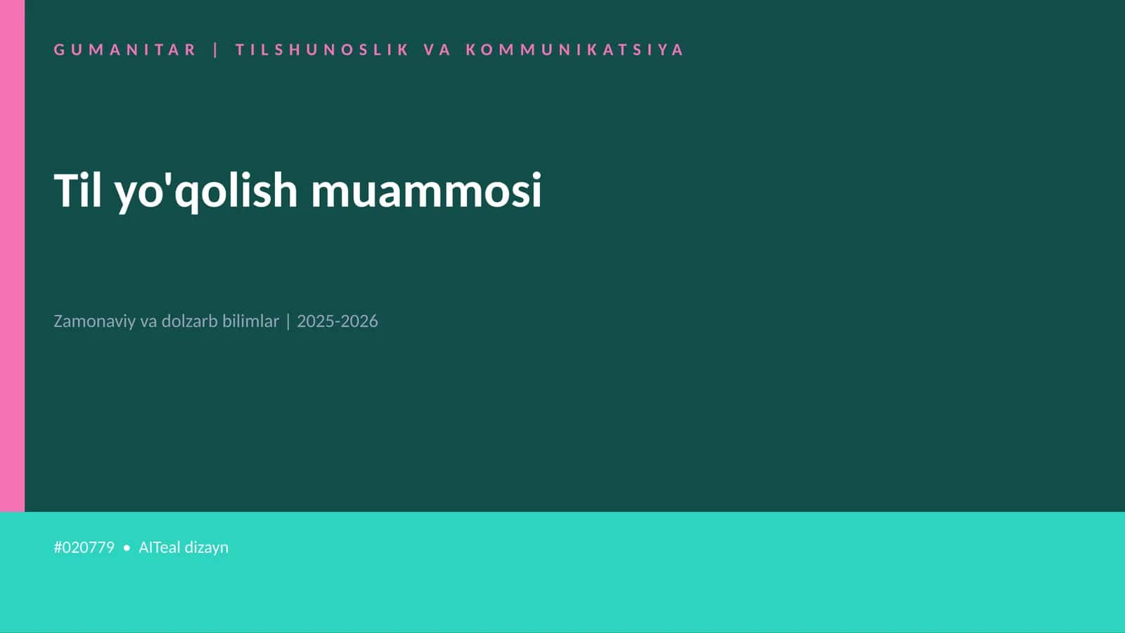 Til yo'qolish muammosi