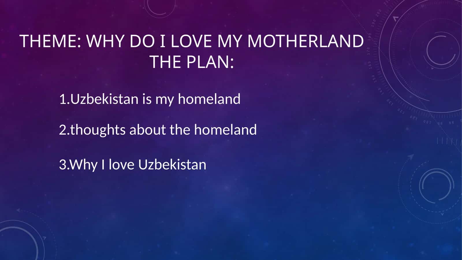 why do I love my motherland