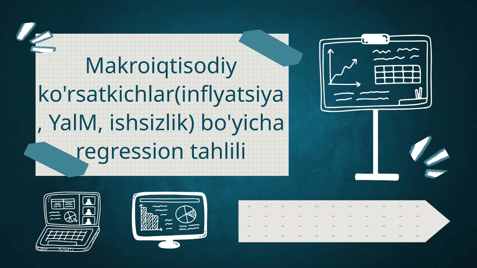 Makroiqtisodiy ko'rsatkichlar(inflyatsiya, YalM, ishsizlik) bo'yicha regression tahlili