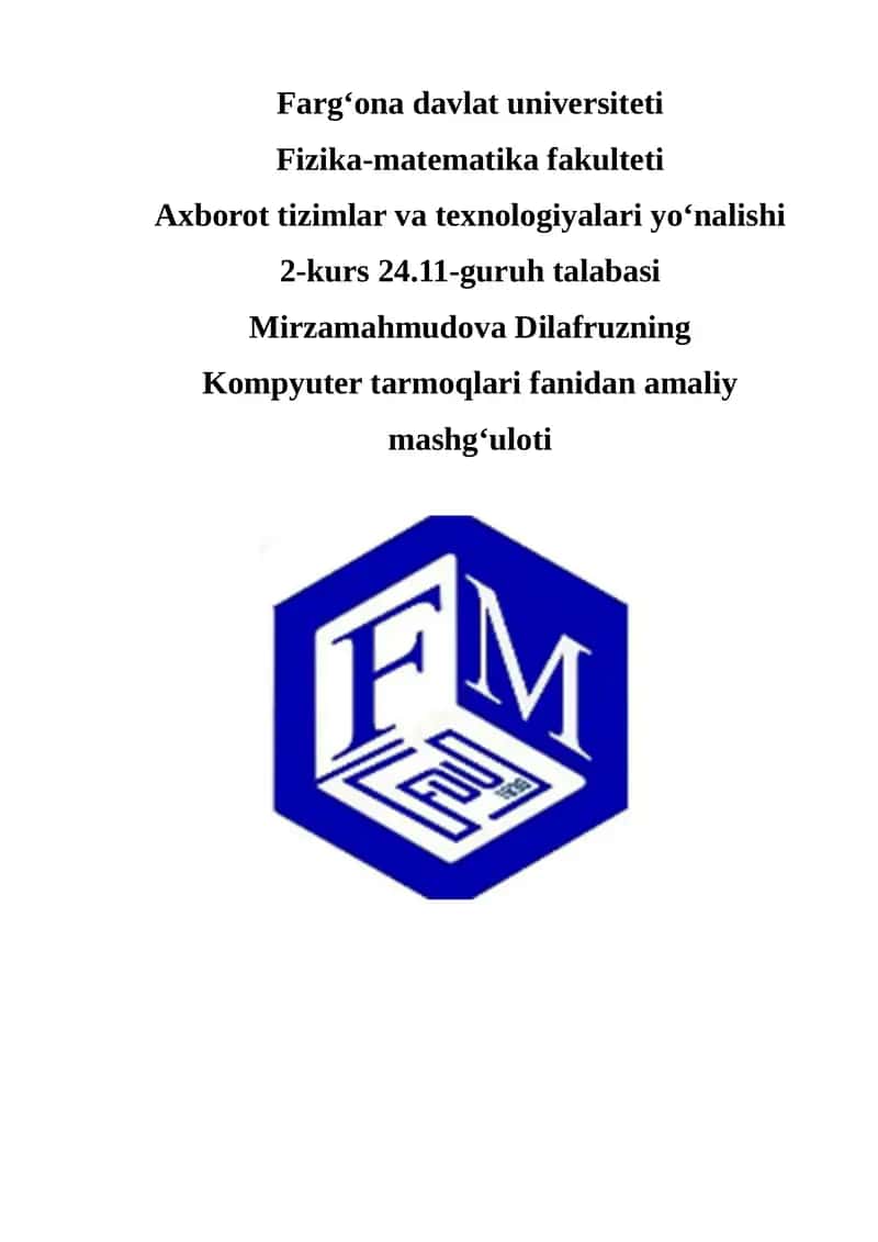 Wireshark dasturini o'rnatish