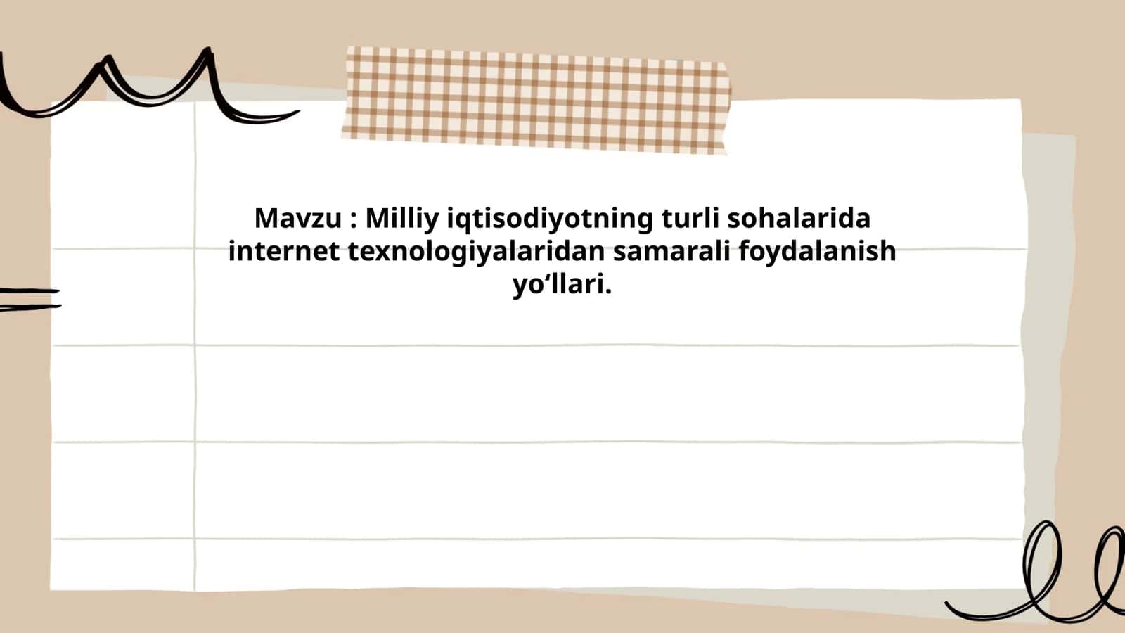 Internet texnologiyalari va milliy iqtisodiyot