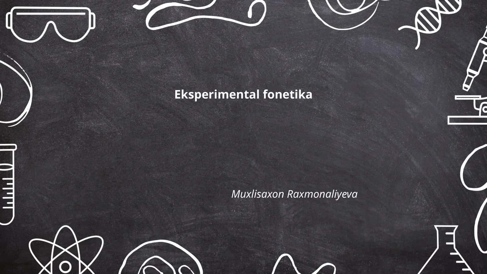 Eksperimental fonetika