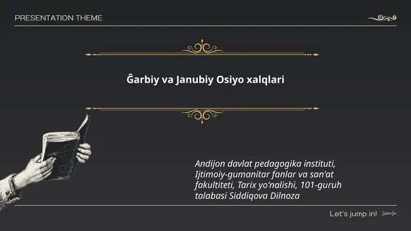 Ĝarbiy va Janubiy Osiyo xalqlari