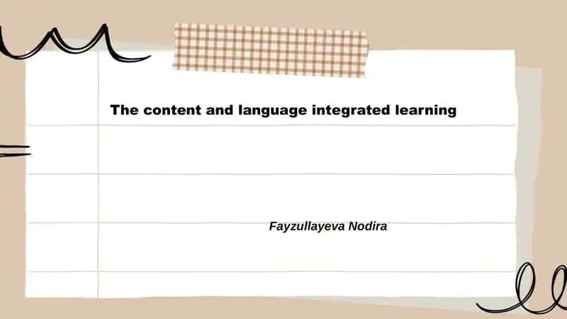 Theoretical foundations of CLIL