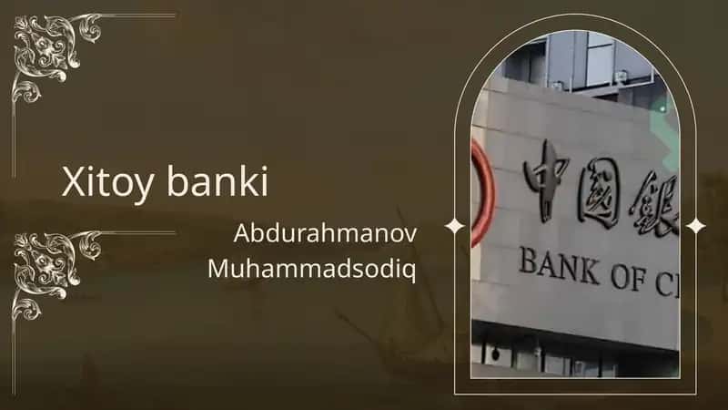 Xitoy banki