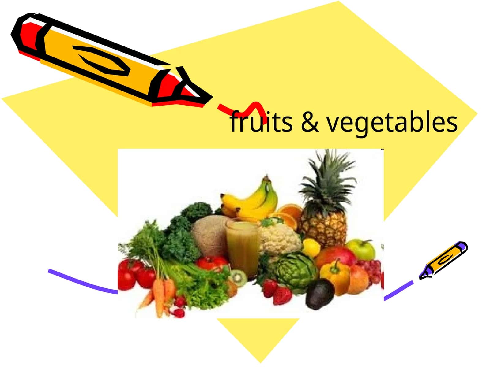 fruits & vegetables