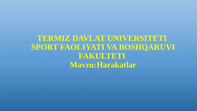 Harakatlar