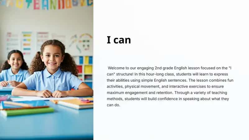 2nd grade English lesson