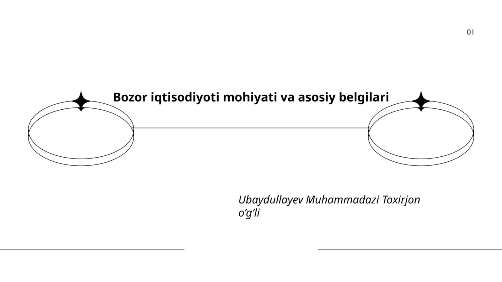 Bozor iqtisodiyoti mohiyati va asosiy belgilari