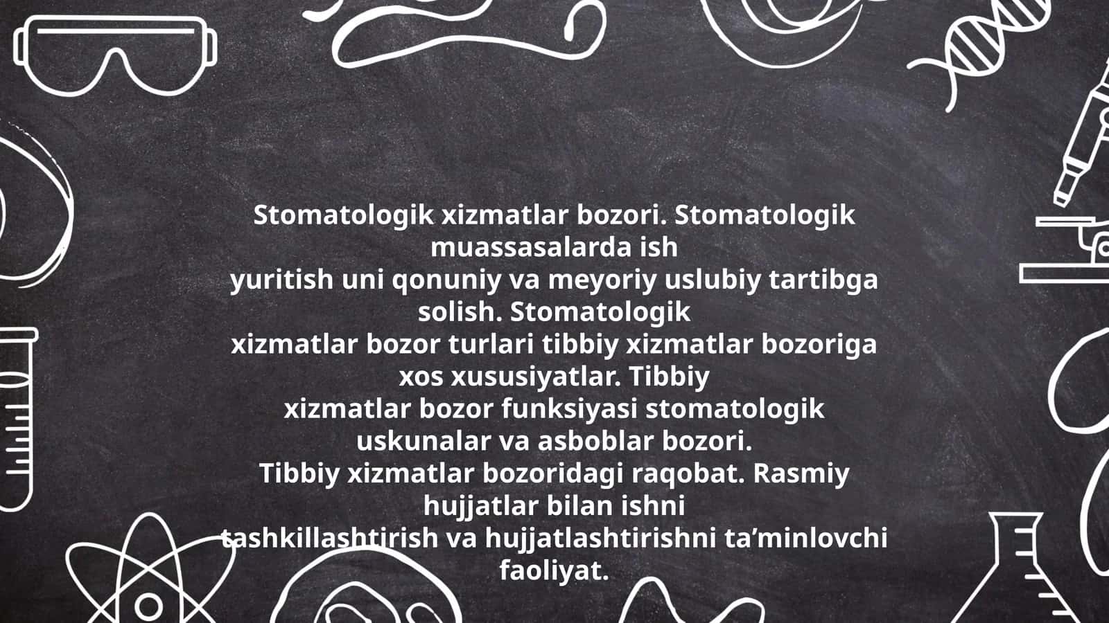 Stomatologik xizmatlar bozori