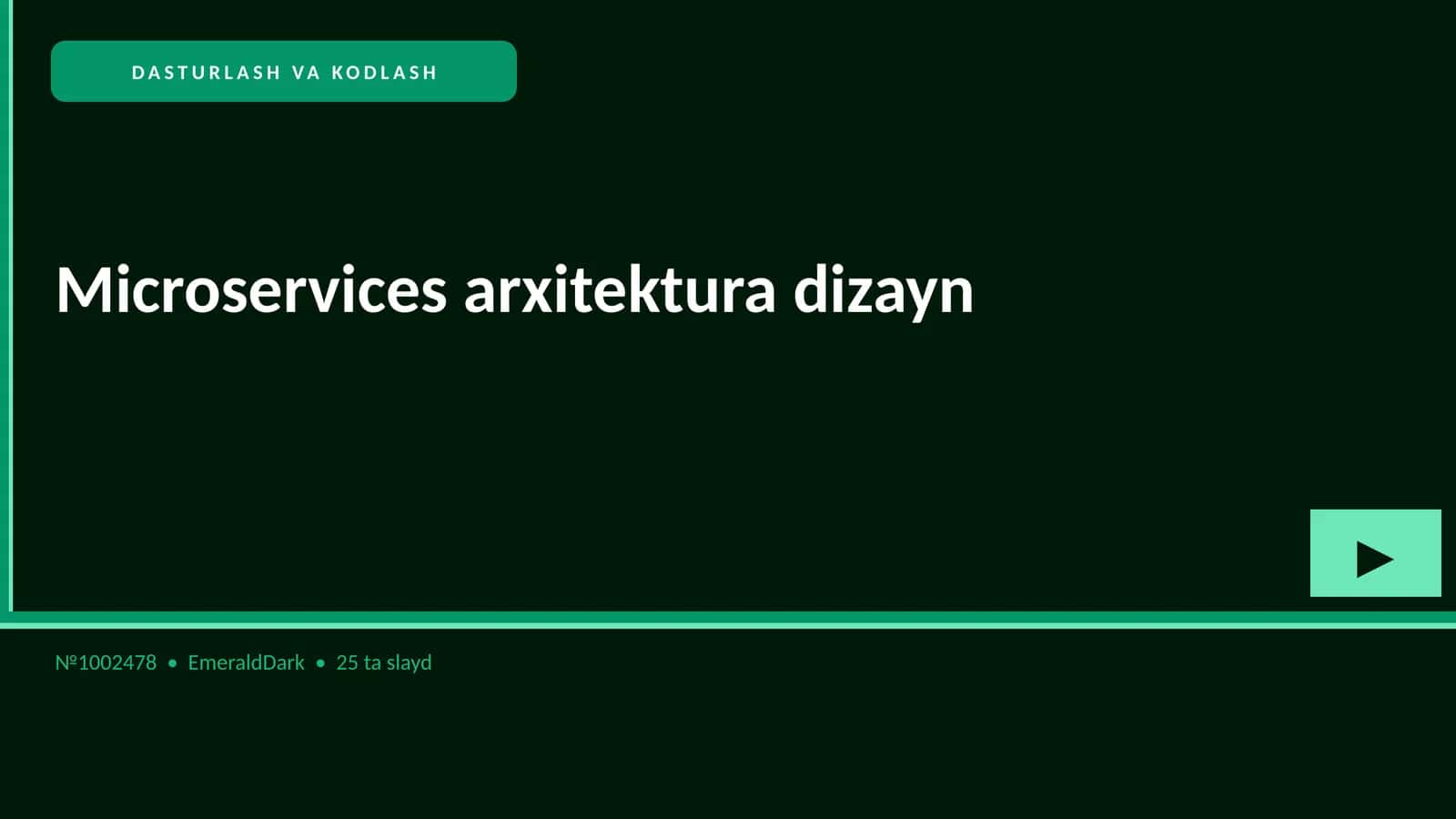 Microservices arxitektura dizayn