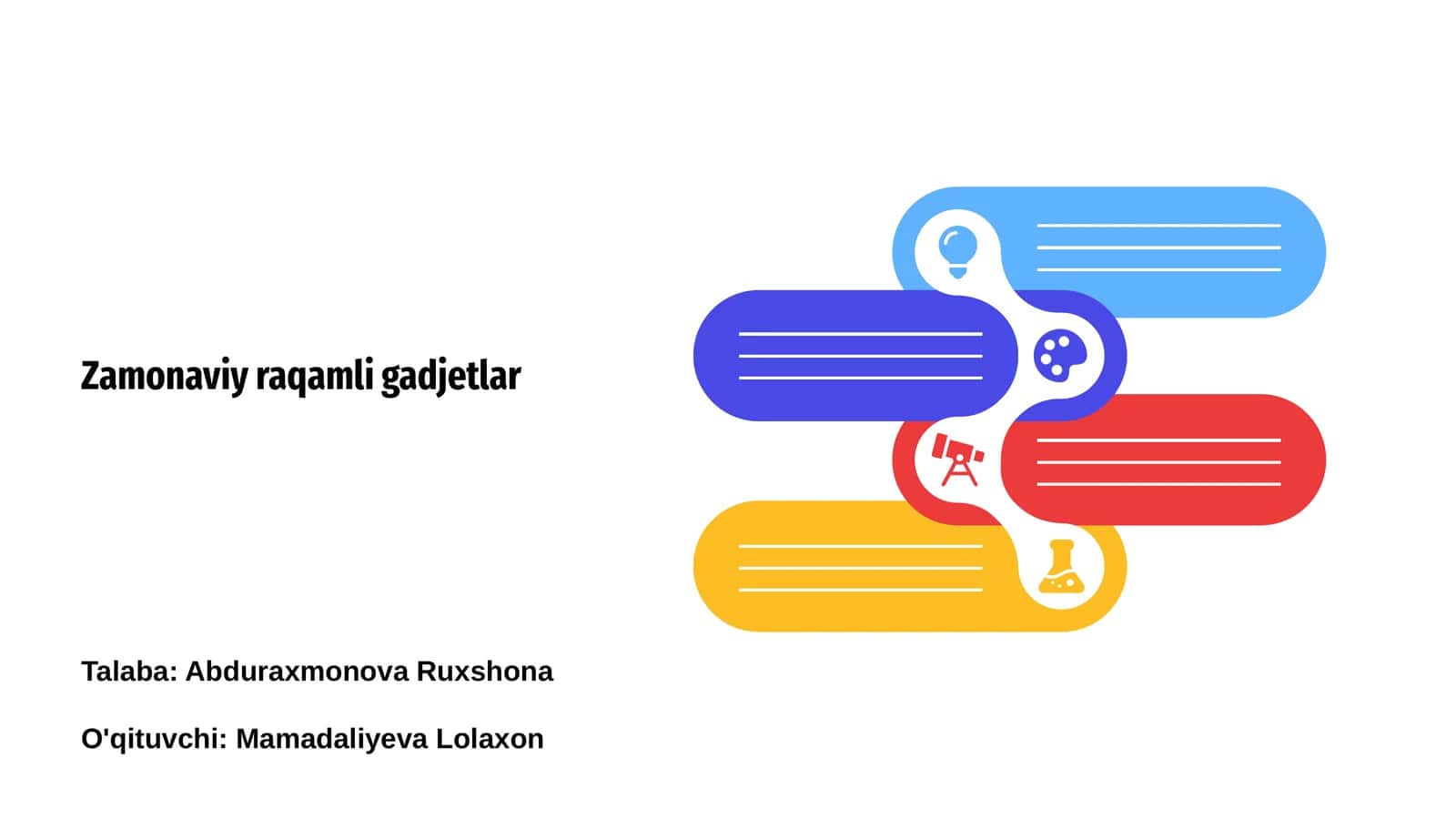 Zamonaviy raqamli gadjetlar