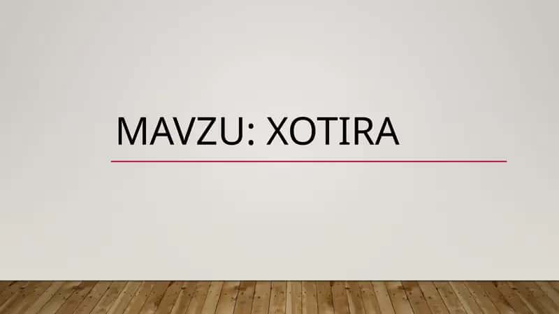 Xotira