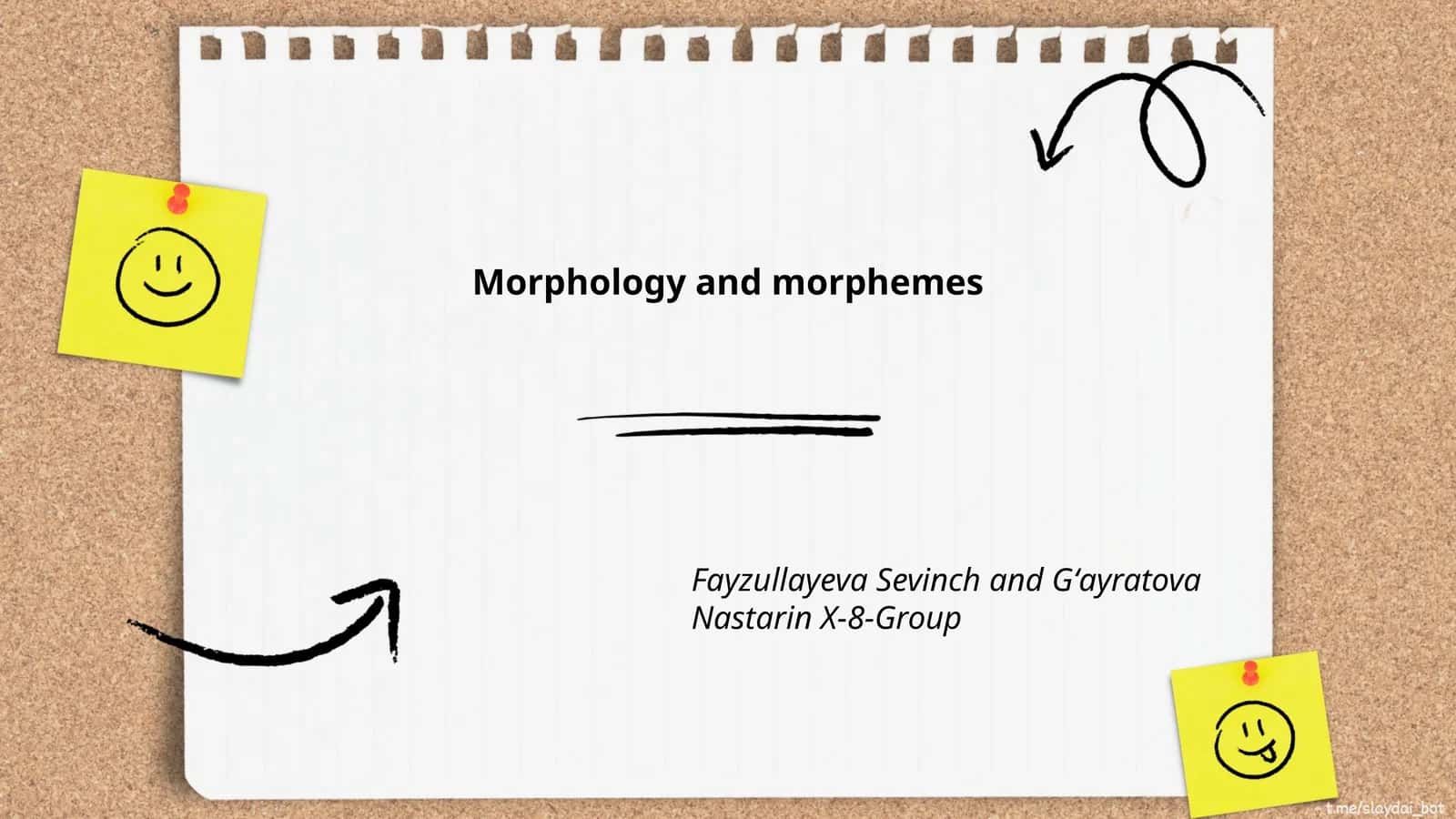 Morphology and morphemes