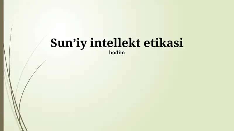 Sun’iy intellekt etikasi