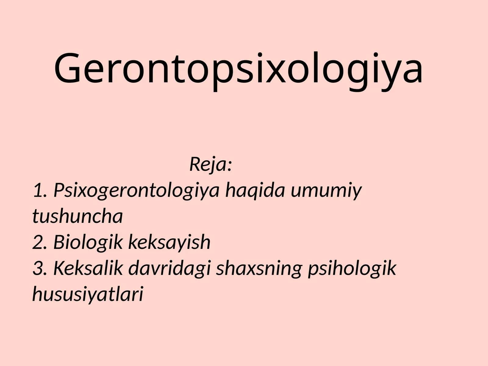 Gerontopsixologiya