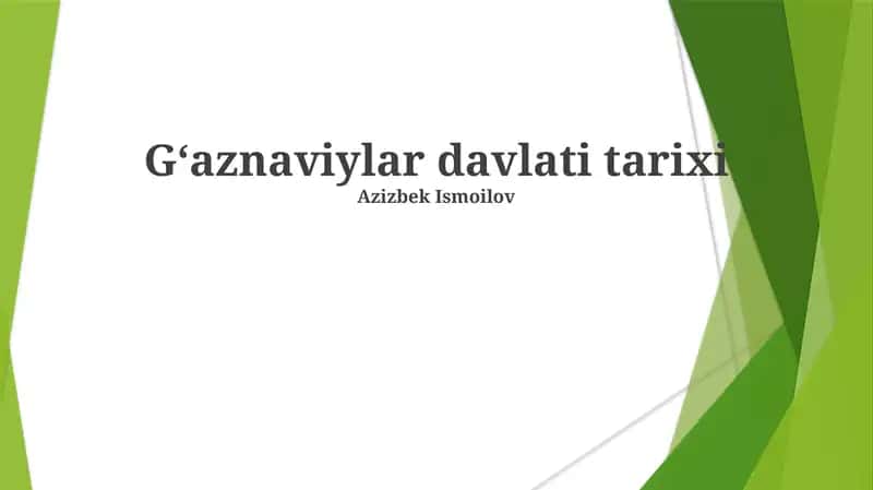 Gʻaznaviylar davlati tarixi