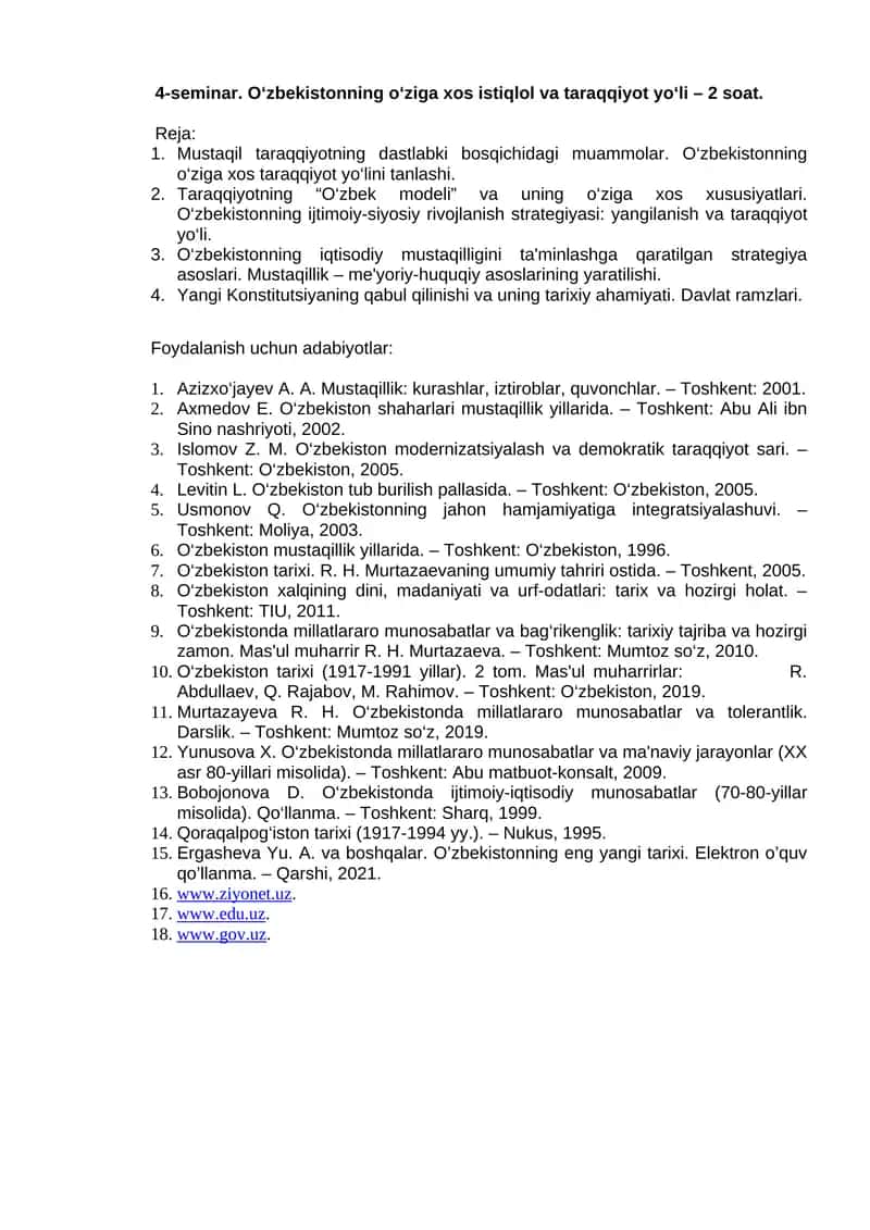 O‘zbekiston yangiliklari