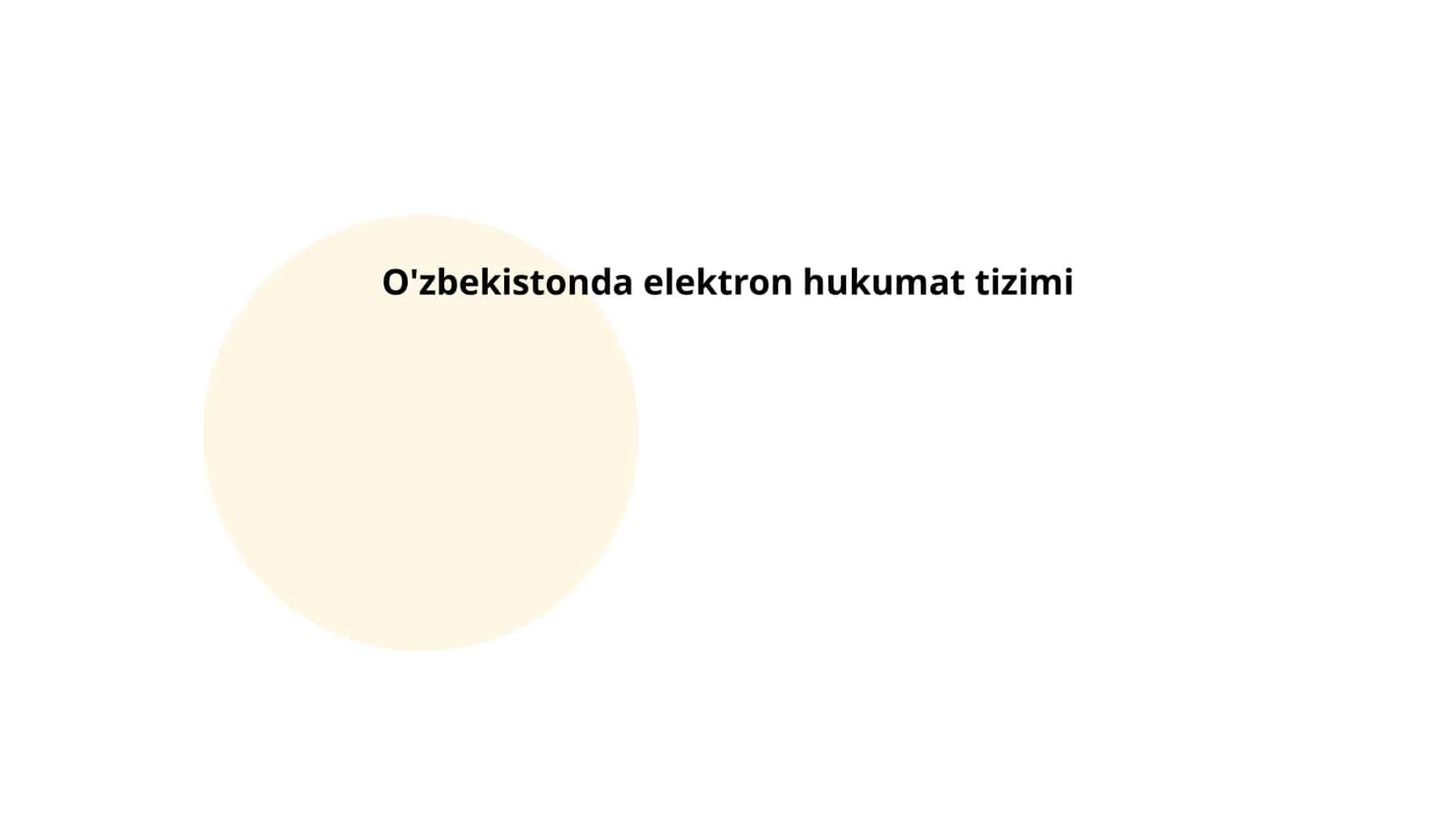 O'zbekistonda elektron hukumat tizimi