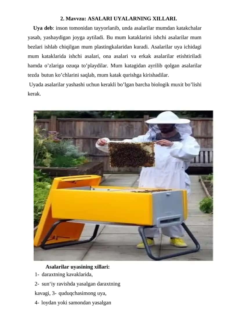 ASALARI UYALARNING XILLARI