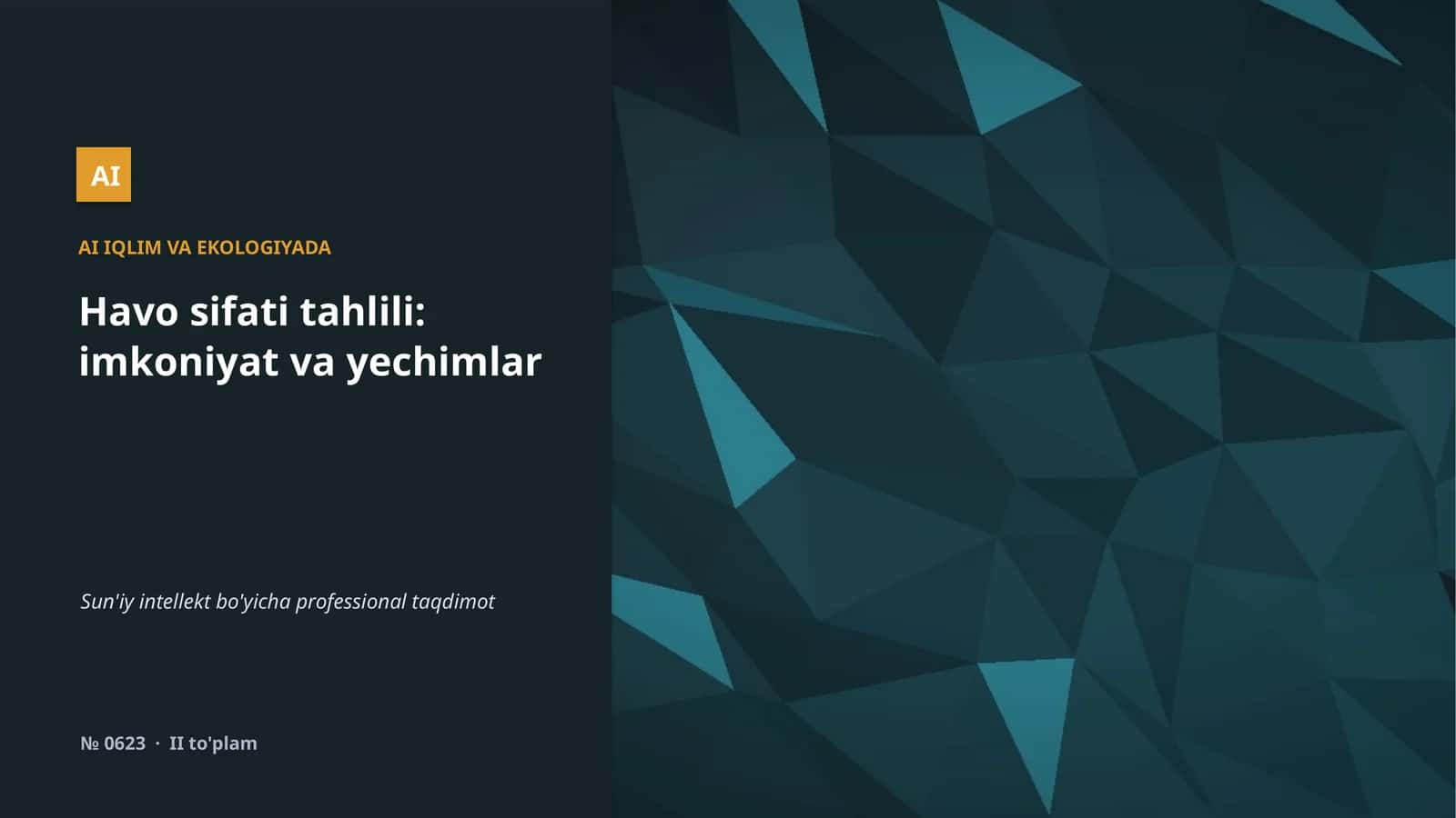 Iqlim va ekologiyada AI