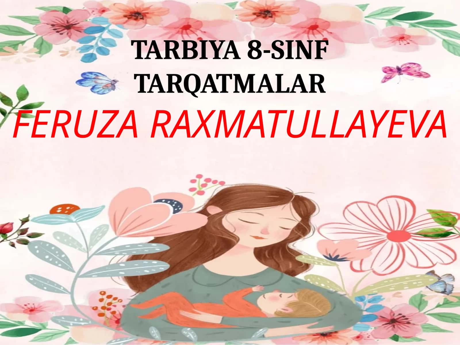 TARBIYA 8-SINFTARQATMALAR