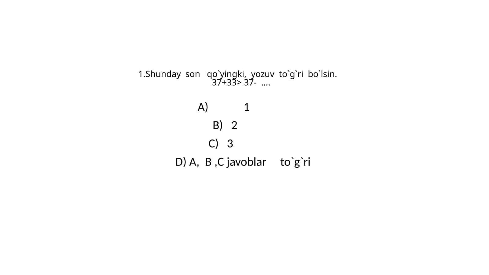 Matematikaga oid masalalar