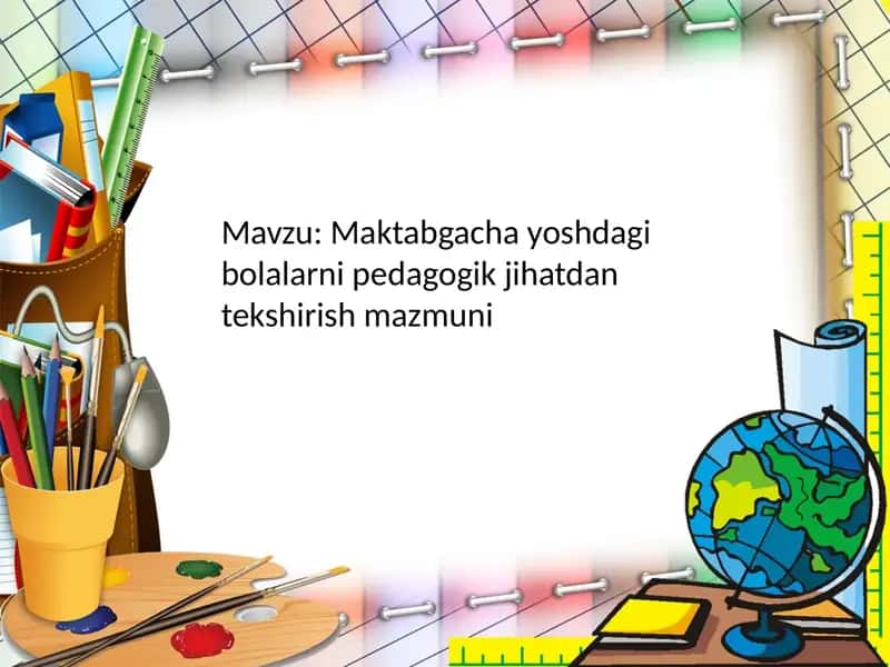 Pedagogik tekshiruv