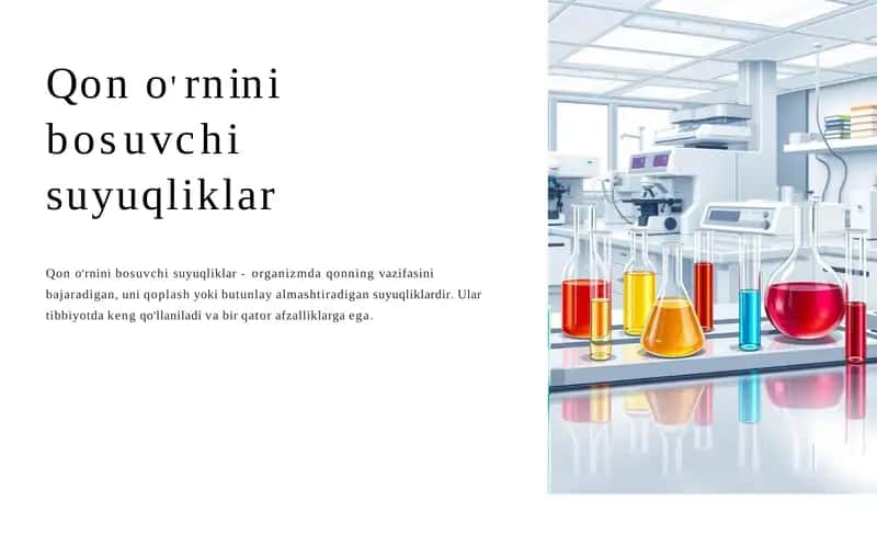 Qon o'rnini bosuvchi suyuqliklar