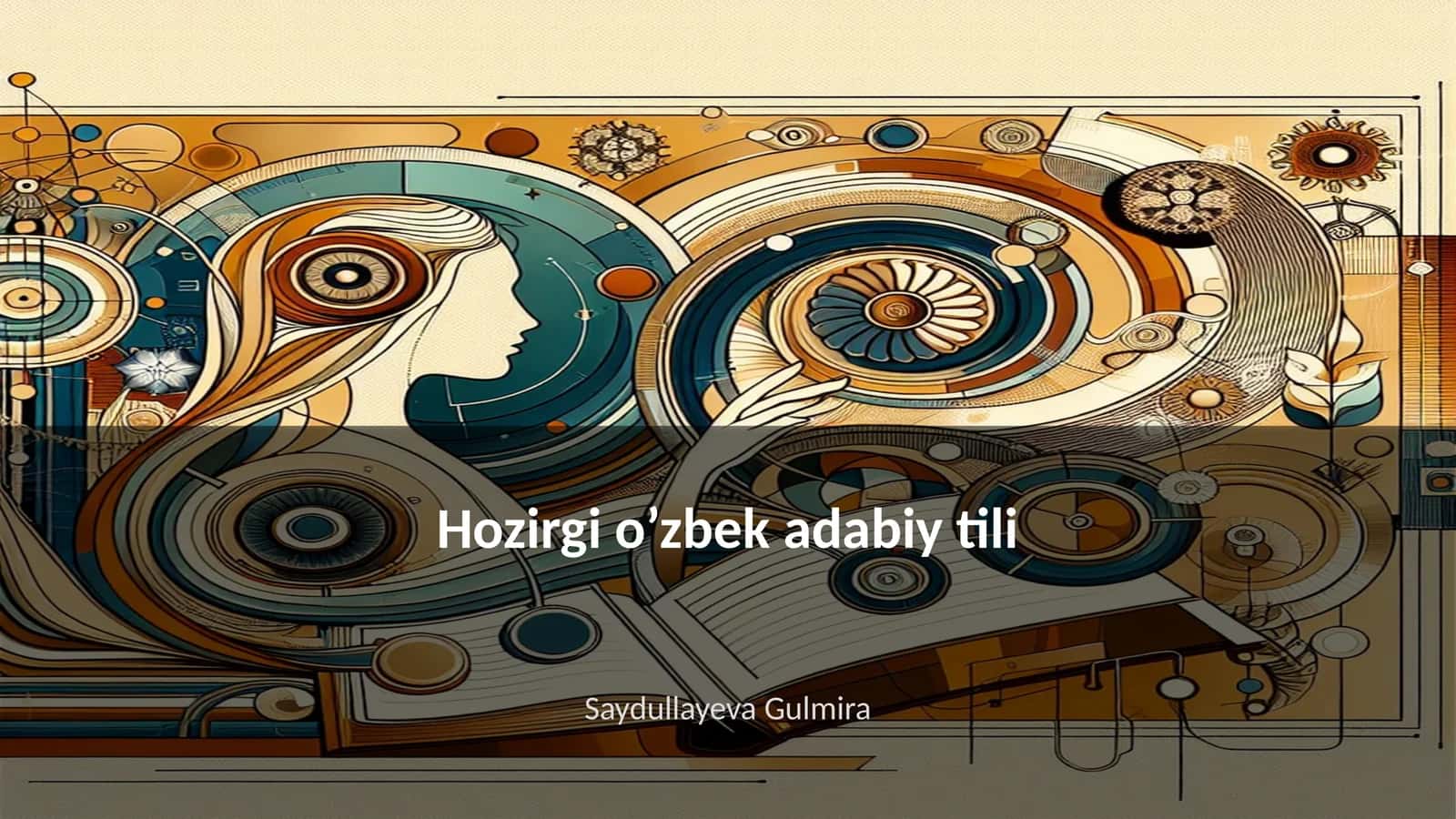 Hozirgi o’zbek adabiy tili
