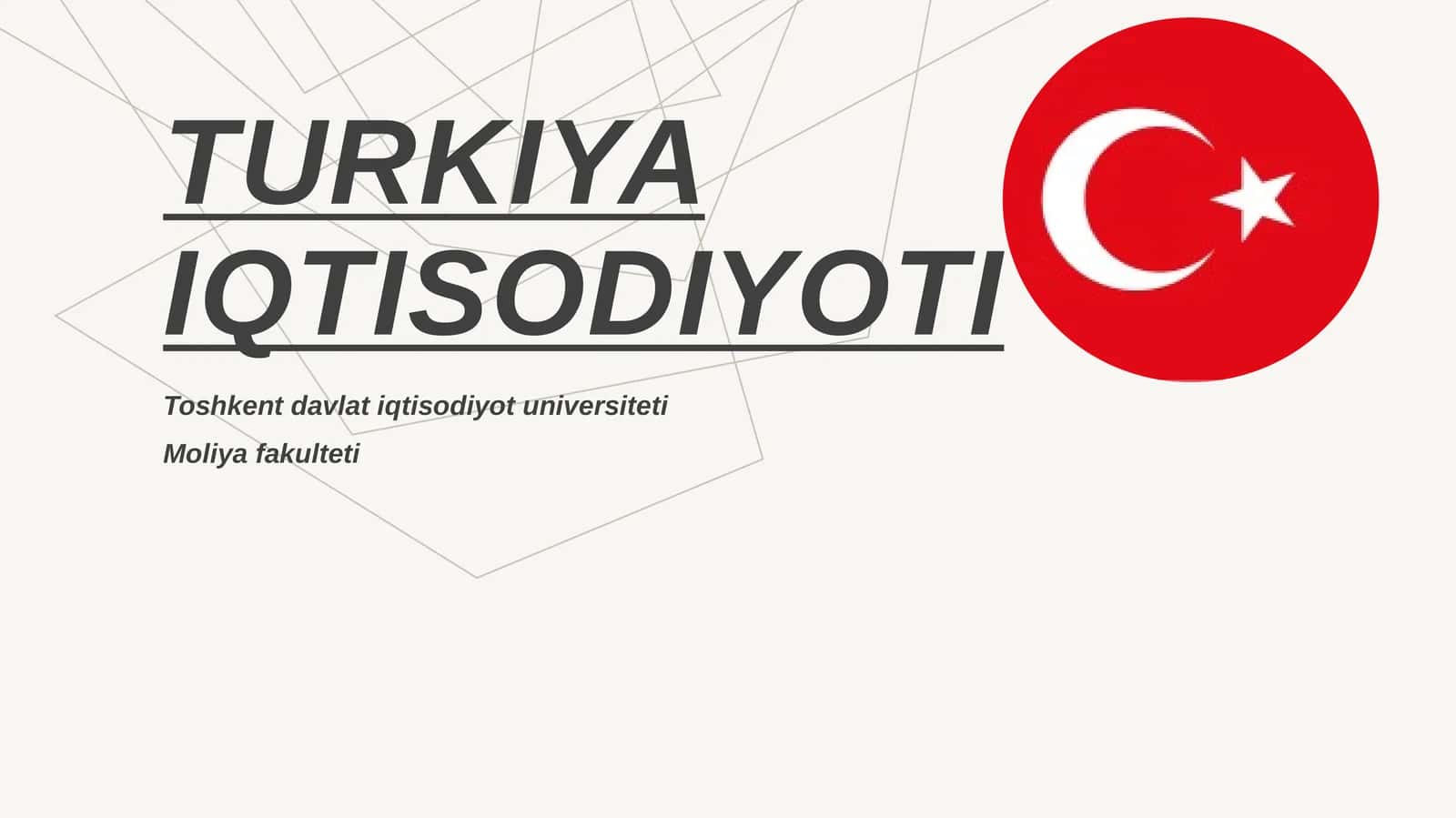 Turkiya davlati iqtisodiyoti