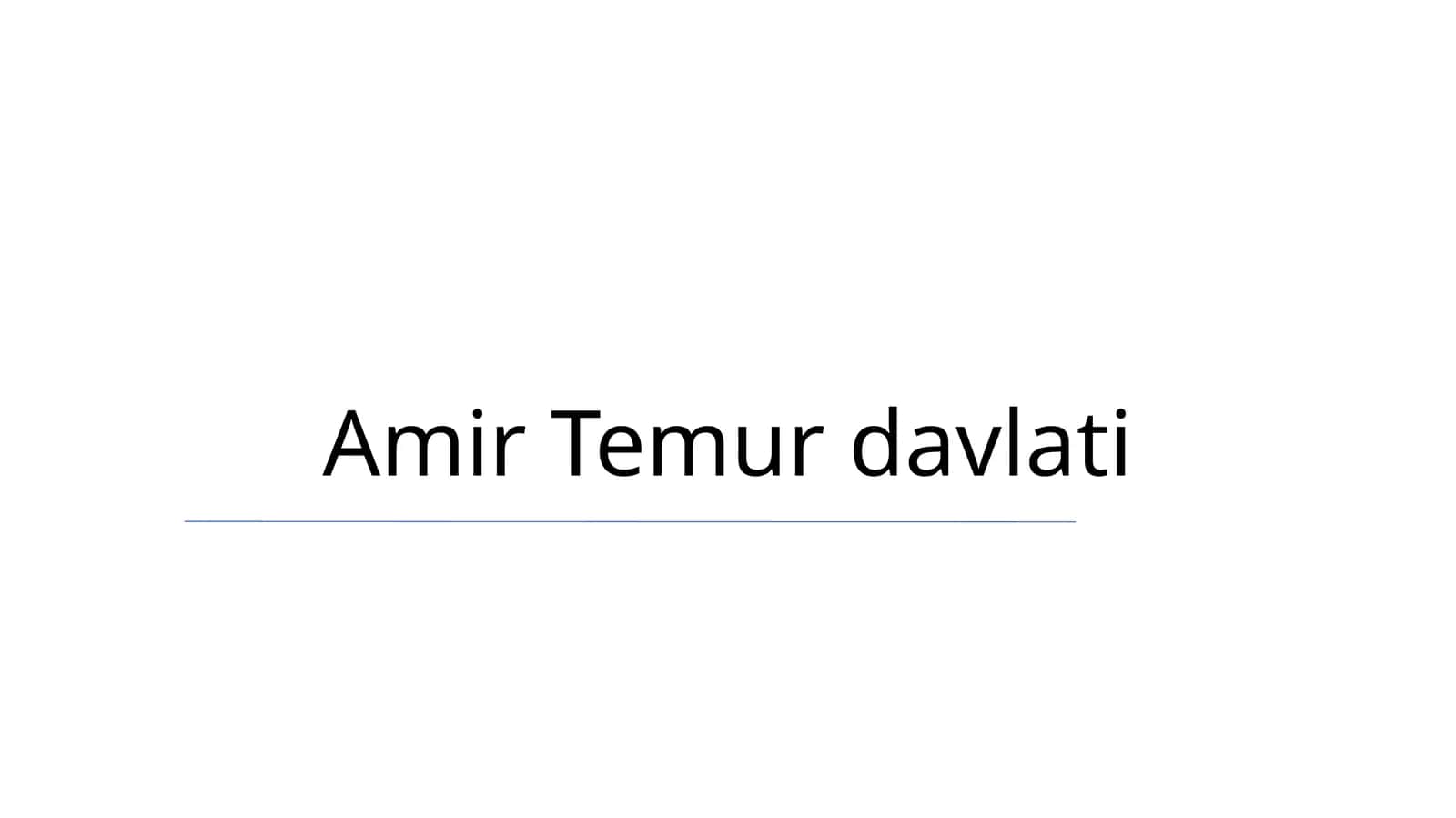 Amir Temur davlati
