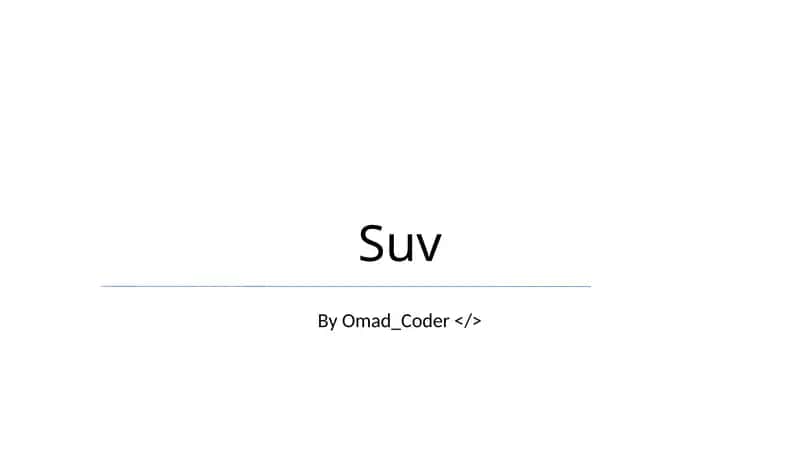 SUVlar